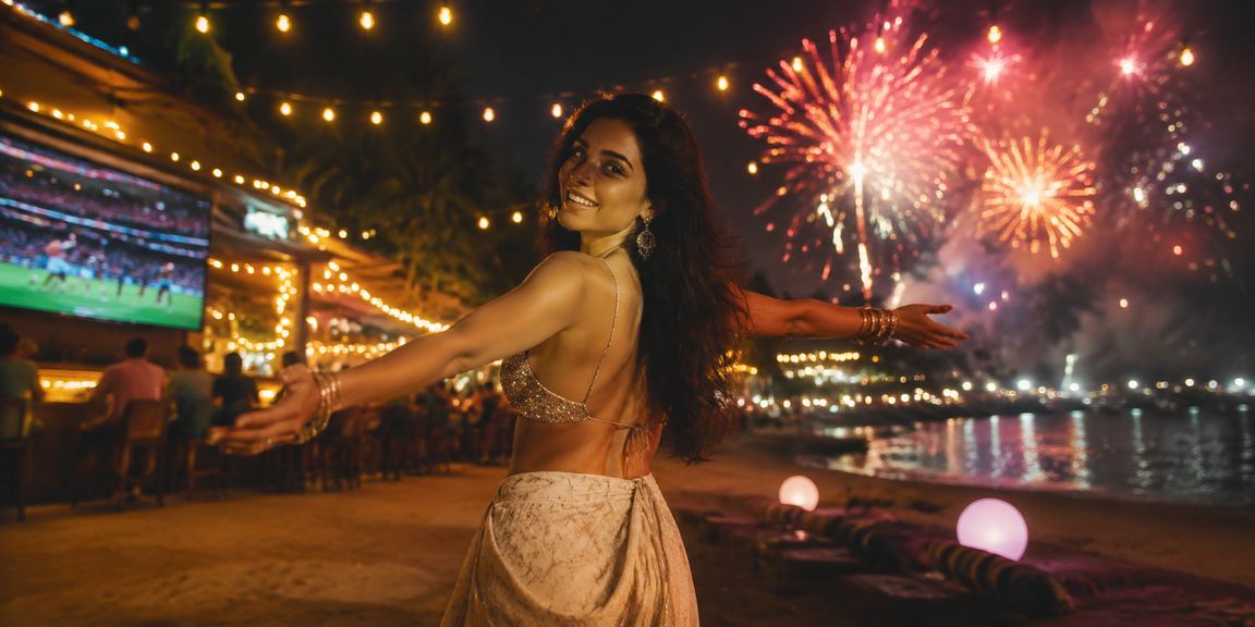 Excited slot players enjoying beachside casinos and mobile slots in India